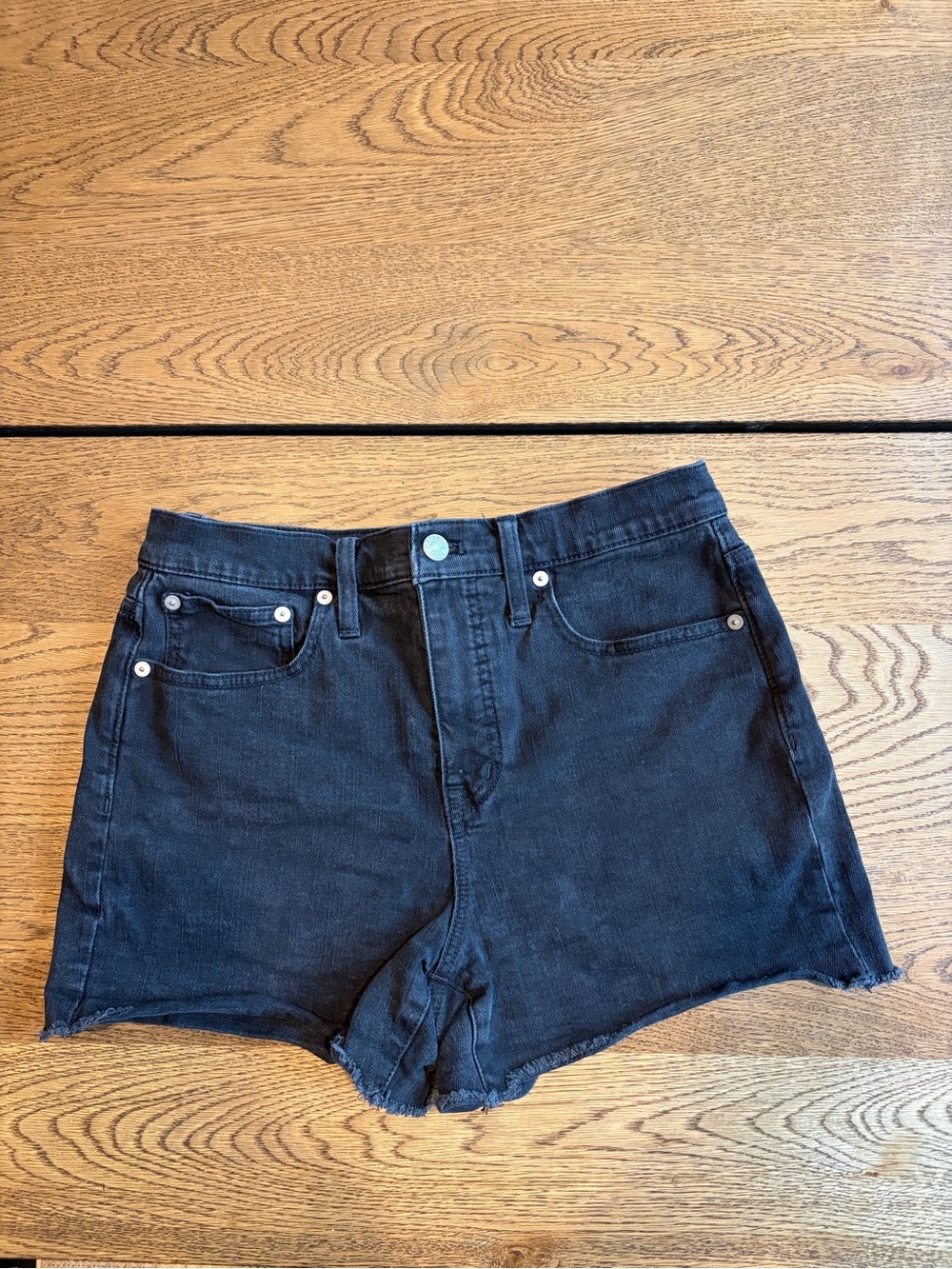 Madewell high-rise denim shorts